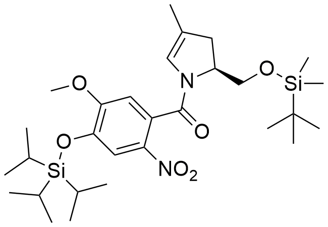 (S)-(2-((tert-butyldimethylsilyloxy)methyl)-4-methyl-2,3-dihydro-1H-pyrrol-1-yl)(5-methoxy-2-nitro-4-(triisopropylsilyloxy)phenyl)methanone